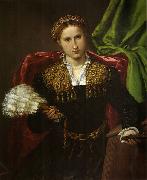Lorenzo Lotto Portrat der Laura da Pola painting